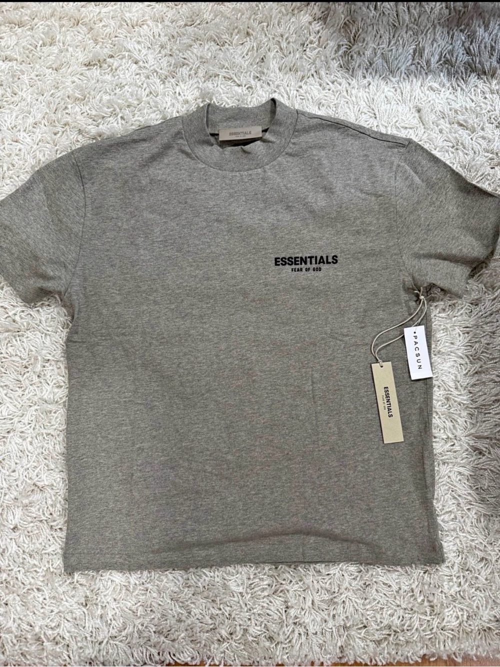ESSENTIALS Fear of God Short Sleeve T‑Shirt dark oatmeal